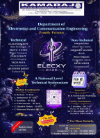 Elecxy 2K26 National Level Technical Symposium Poster